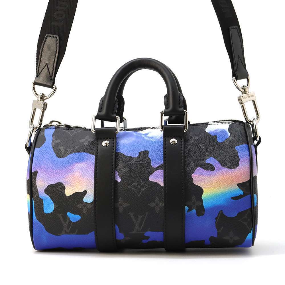 Louis Vuitton Keepall Bandouliere Bag Monogram Black